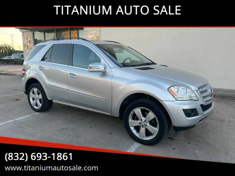 2011 Mercedes-Benz M-Class for sale at TITANIUM AUTO SALE in Houston TX