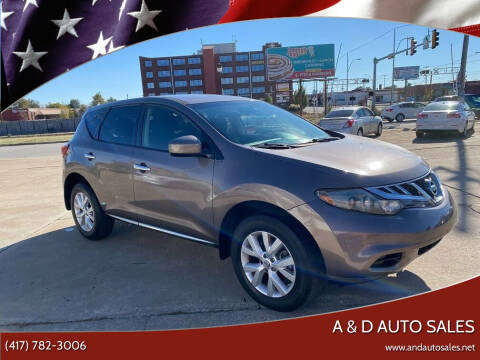 2014 Nissan Murano for sale at A & D Auto Sales in Joplin MO