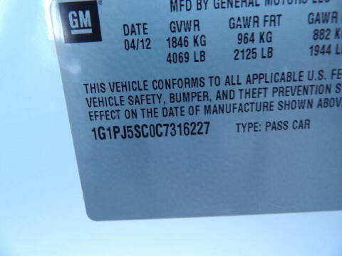 2012 Chevrolet Cruze ECO