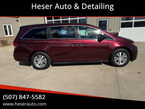 2015 Honda Odyssey for sale at Heser Auto & Detailing in Jackson MN