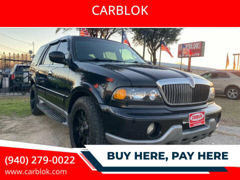 2000 Lincoln Navigator for sale at CARBLOK in Lewisville TX