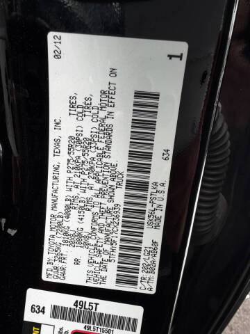 2012 Toyota Tundra Limited