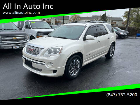 2012 GMC Acadia for sale at All In Auto Inc in Palatine IL
