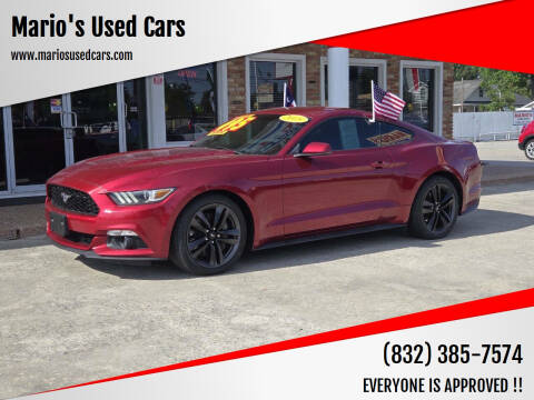 2015 Ford Mustang for sale at Mario's Used Cars - South Houston Location in South Houston TX