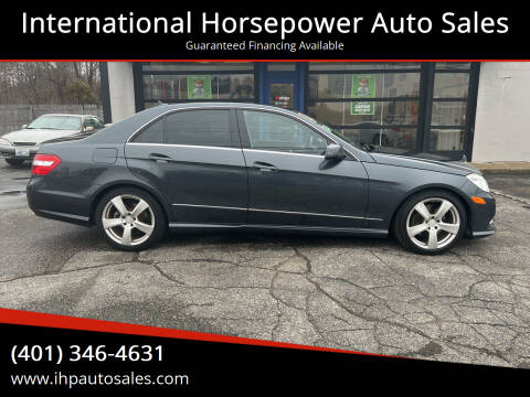 2011 Mercedes-Benz E-Class for sale at International Horsepower Auto Sales in Warwick RI
