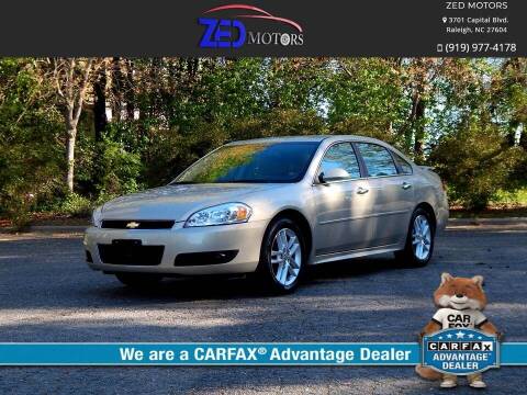 2012 Chevrolet Impala for sale at Zed Motors in Raleigh NC
