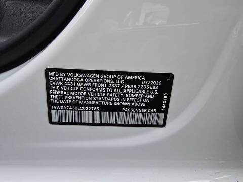 2020 Volkswagen Passat SE