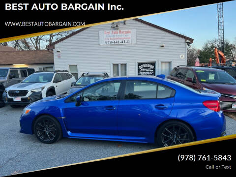 2018 Subaru WRX for sale at BEST AUTO BARGAIN inc. in Lowell MA