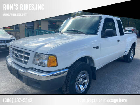 2001 Ford Ranger for sale at RON'S RIDES,INC in Bunnell FL
