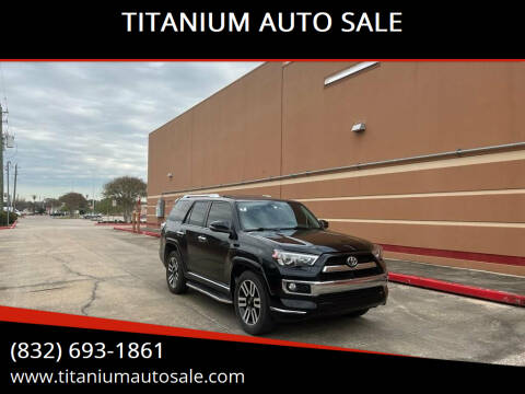 2016 Toyota 4Runner for sale at TITANIUM AUTO SALE in Houston TX
