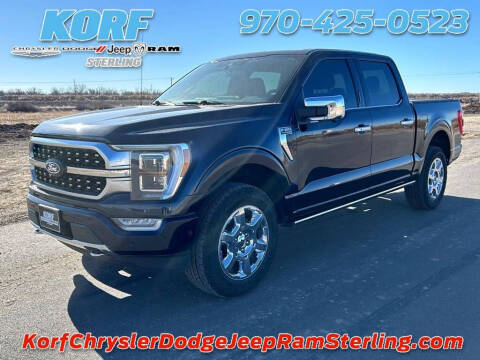 2021 Ford F-150 for sale at Tony Peckham @ Korf Motors in Sterling CO