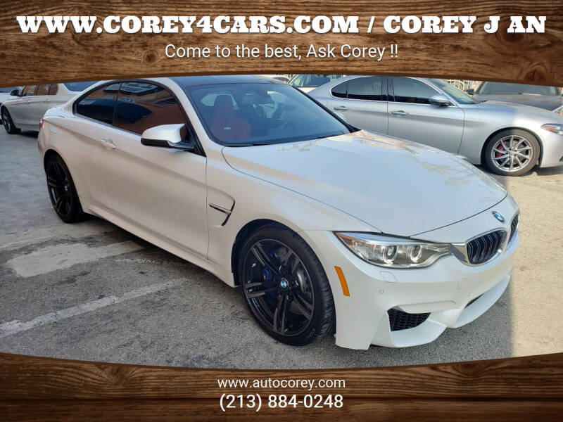 2016 BMW M4 for sale at WWW.COREY4CARS.COM / COREY J AN in Los Angeles CA
