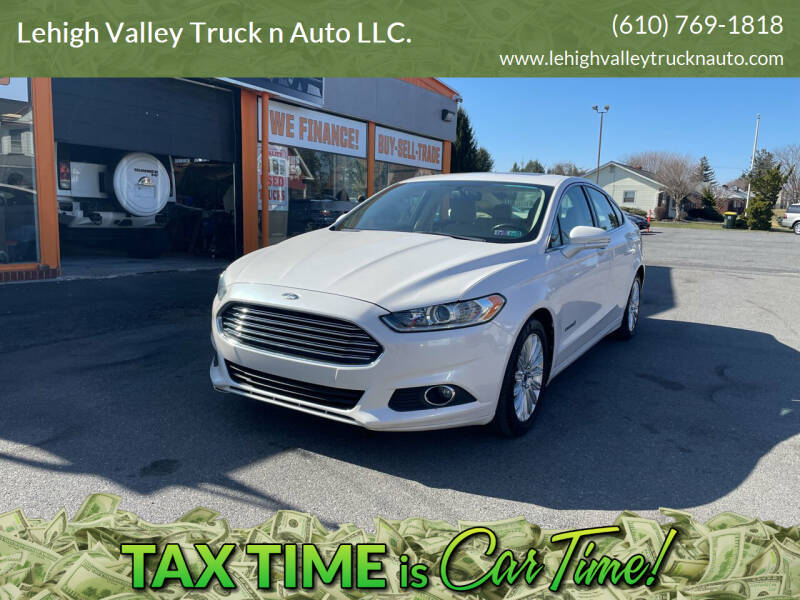 2013 Ford Fusion Hybrid for sale at Lehigh Valley Truck n Auto LLC. in Schnecksville PA