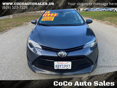 2018 Toyota Corolla for sale at CoCo Auto Sales in South El Monte CA