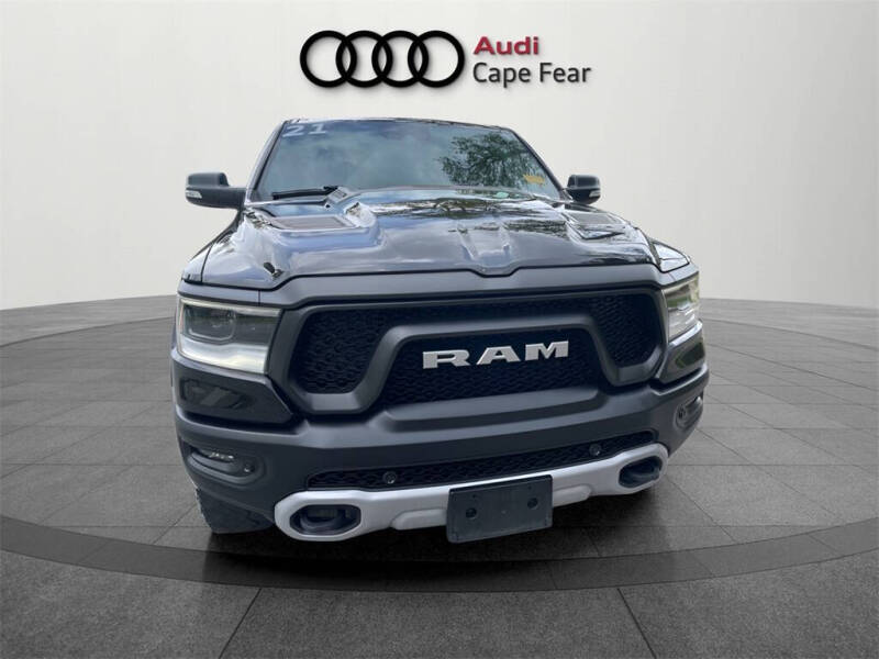 Used 2021 RAM Ram 1500 Pickup Rebel with VIN 1C6SRFLT2MN665604 for sale in Wilmington, NC