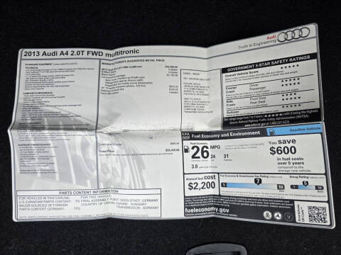 2013 Audi A4 2.0T Premium