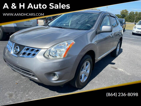2013 Nissan Rogue for sale at A & H Auto Sales in Greenville SC