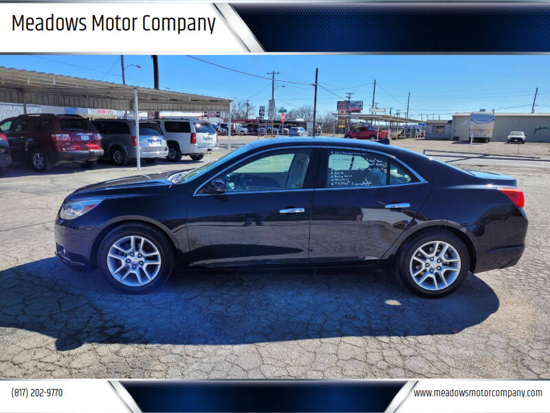 2013 Chevrolet Malibu for sale at Meadows Motor Company in Cleburne TX