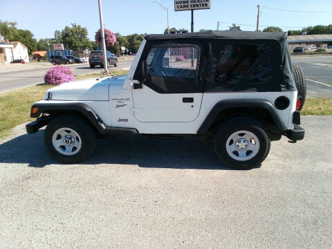 2001 Jeep Wrangler for sale at RICK'S AUTO SALES in Logansport IN