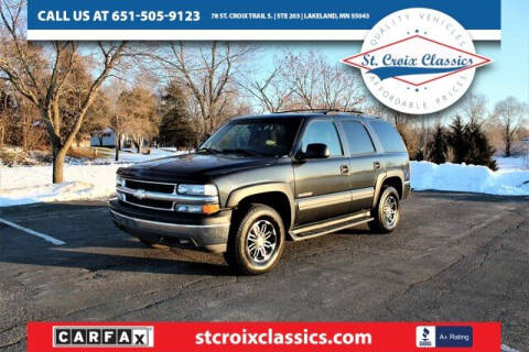 2003 Chevrolet Tahoe for sale at St. Croix Classics in Lakeland MN