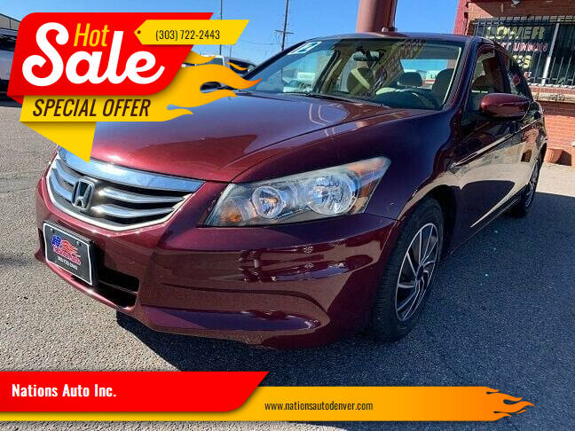 2012 Honda Accord for sale at Nations Auto Inc. in Denver CO