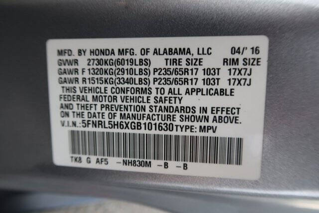 2016 Honda Odyssey EX-L