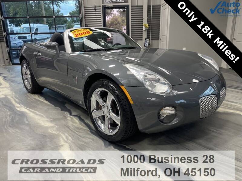 2008 Pontiac Solstice for sale at Crossroads Car & Truck in Milford OH