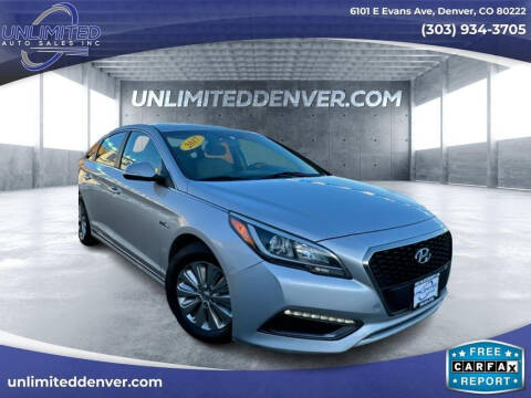 2017 Hyundai Sonata Hybrid for sale at Unlimited Auto Sales in Denver CO