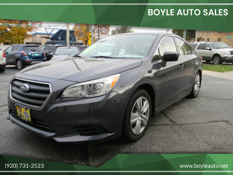 2015 Subaru Legacy for sale at Boyle Auto Sales in Appleton WI