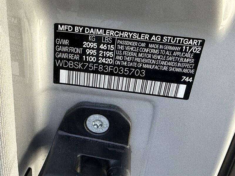 2003 Mercedes-Benz SL-Class 32