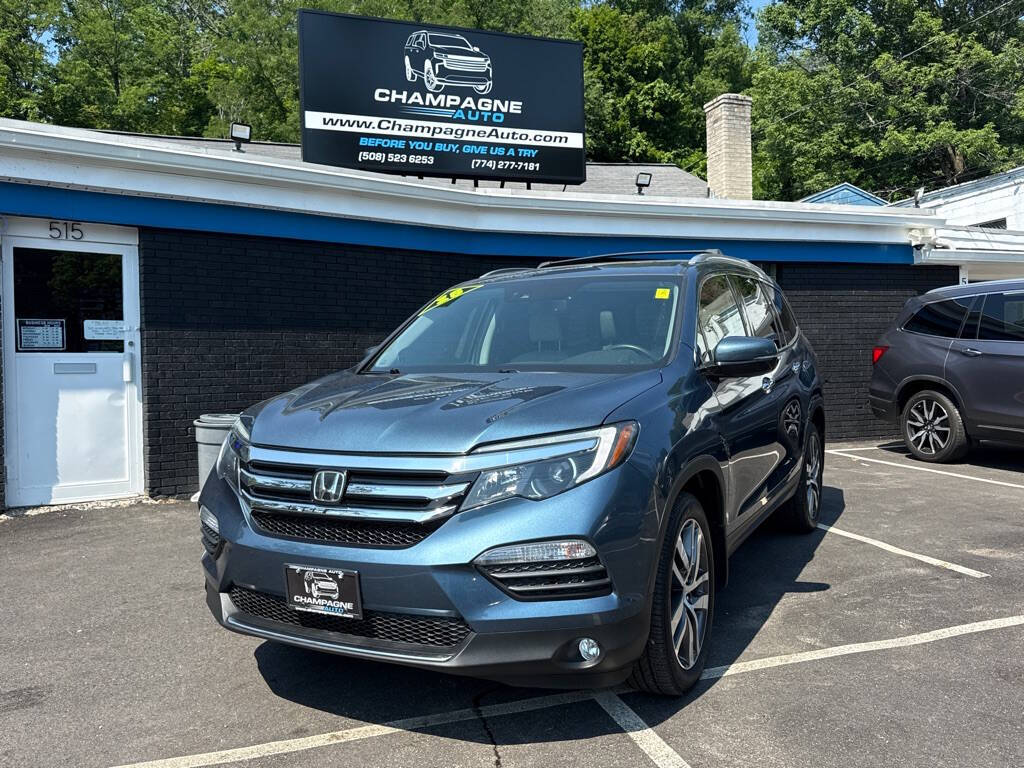 Blue 2018 Honda Pilot Elite AWD Elite 4dr SUV 1
