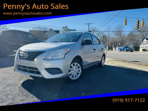 2015 Nissan Versa for sale at Penny's Auto Sales in Wendell NC