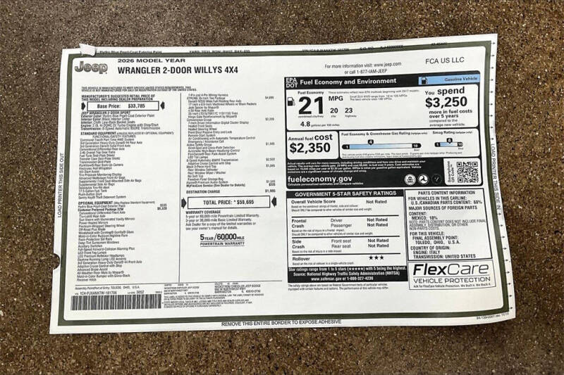 2026 Jeep Wrangler Willys