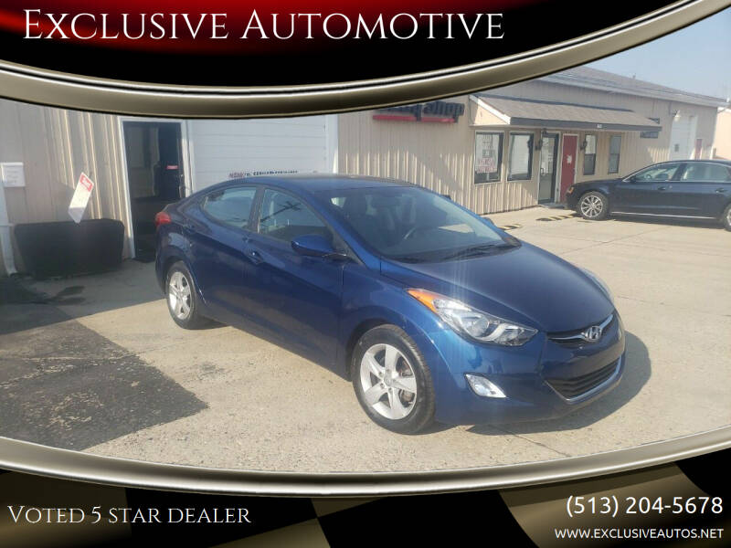 2013 Hyundai Elantra for sale at Exclusive Automotive in West Chester OH