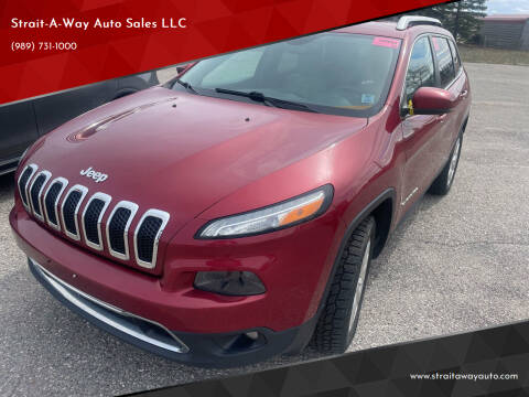 2015 Jeep Cherokee for sale at Strait-A-Way Auto Sales LLC in Gaylord MI