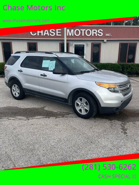 2013 Ford Explorer for sale at Chase Motors Inc in Stafford TX