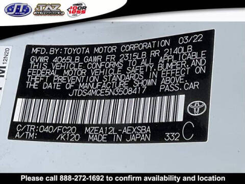 2022 Toyota Corolla SE