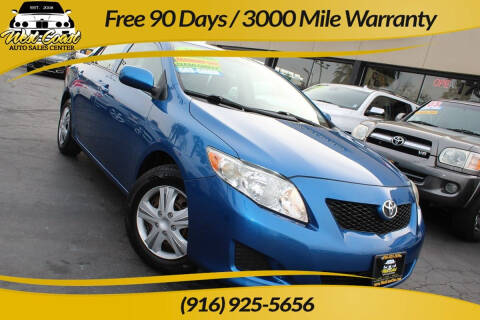 2009 Toyota Corolla for sale at West Coast Auto Sales Center in Sacramento CA