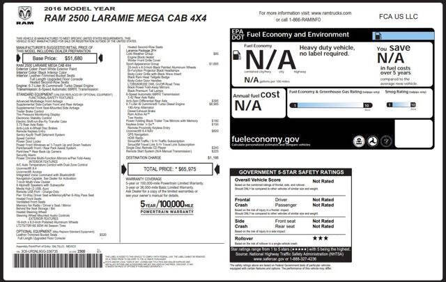 2016 RAM 2500 Laramie