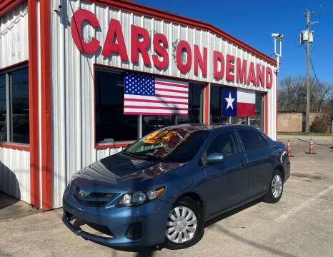 2012 Toyota Corolla for sale at Cars On Demand 2 in Pasadena TX
