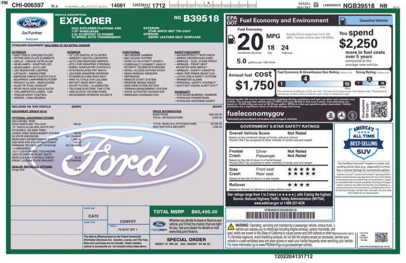 2022 Ford Explorer Platinum