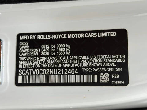 2022 Rolls-Royce Ghost
