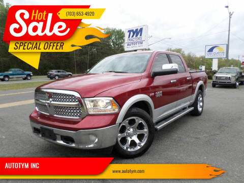 2013 RAM Ram Pickup 1500 for sale at AUTOTYM INC. in Fredericksburg VA