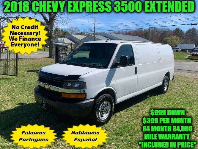 2018 Chevrolet Express for sale at D&D Auto Sales, LLC in Rowley MA