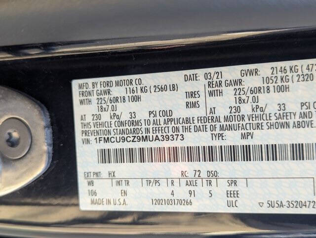 2021 Ford Escape Hybrid SEL