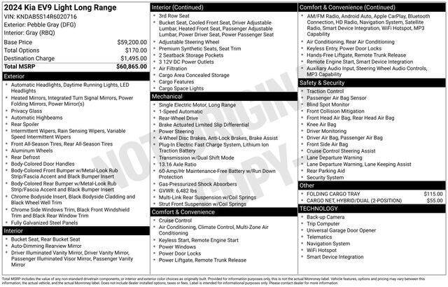 2024 Kia EV9 Light Long Range