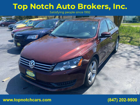 2013 Volkswagen Passat for sale at Top Notch Auto Brokers, Inc. in McHenry IL