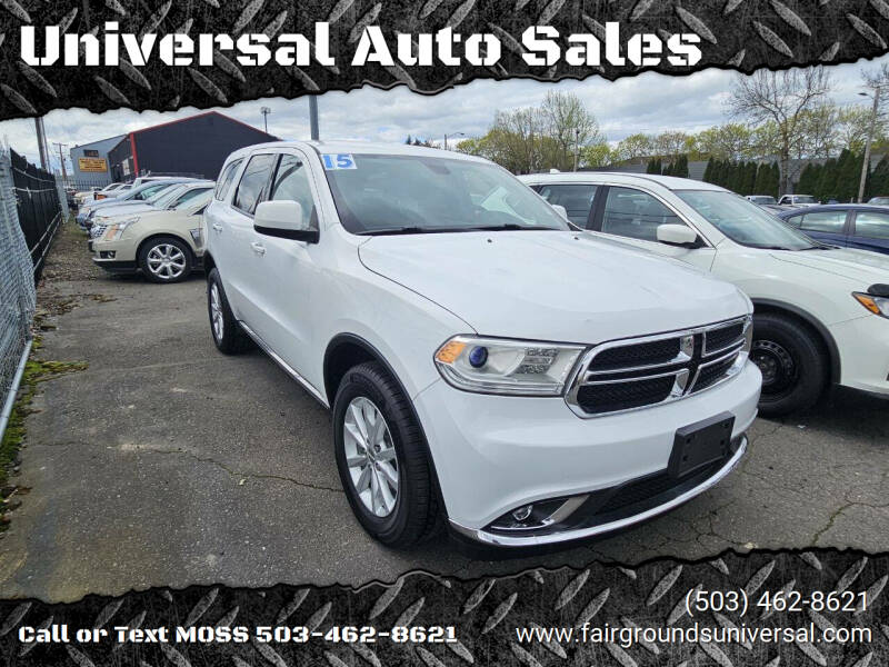 Used 2015 Dodge Durango SXT with VIN 1C4RDJAG9FC881074 for sale in Salem, OR