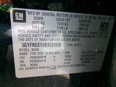 2011 Cadillac SRX