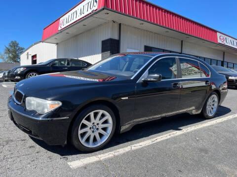 2003 BMW 7 Series for sale at Quality Autos in Marietta GA